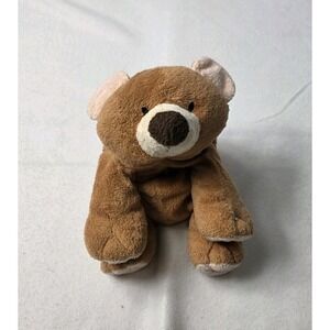 Ty Pluffies Slumbers Tan Brown Teddy Bear Tylux 2002 Stuffed Animal Plush
